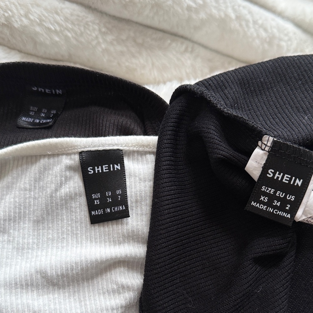 Bundle: 3 Black and White Ribbed Crop Tops - Picture 7 of 7